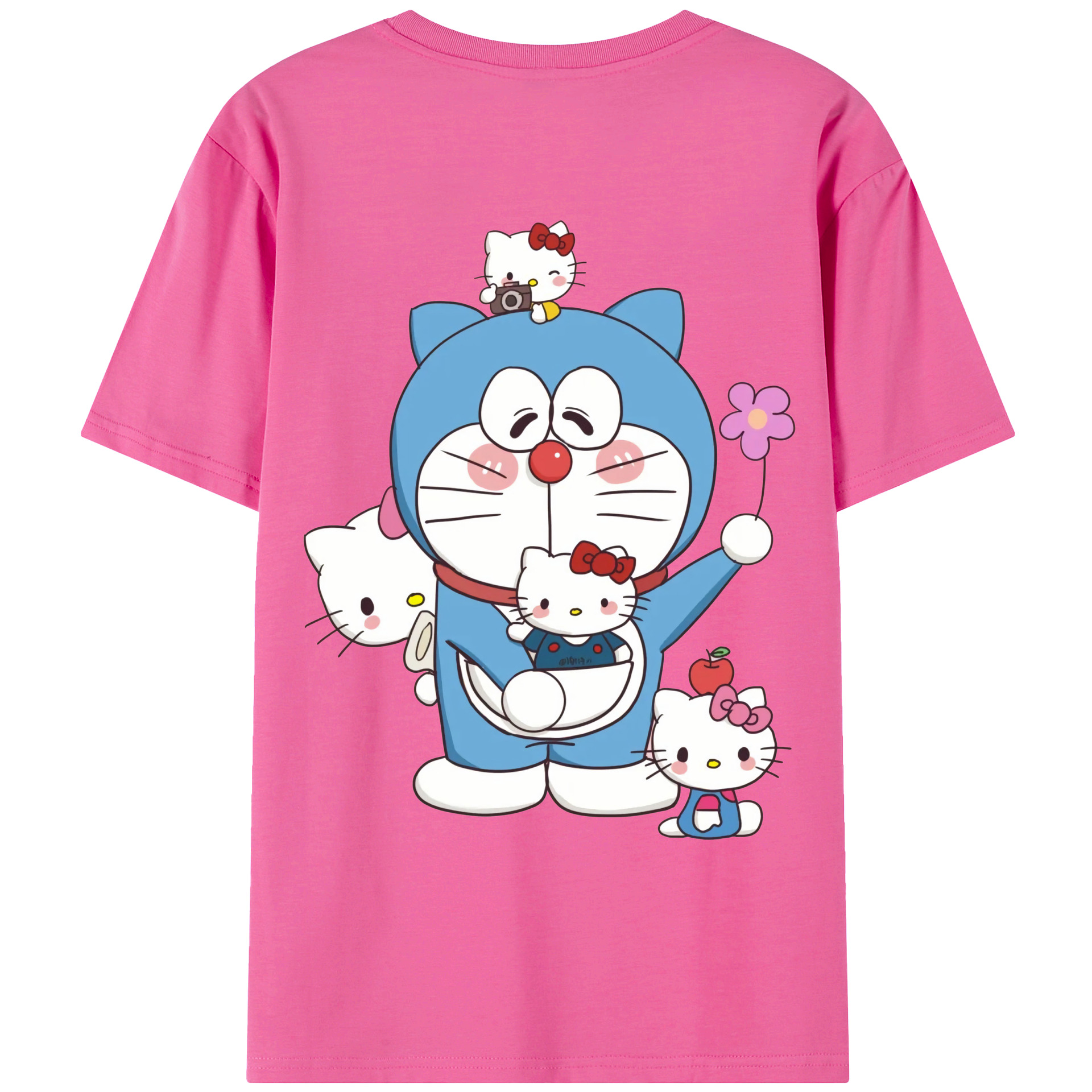 （画像用） ドラえもん Doraemon レディース半袖Tシャツ(バックプリント)